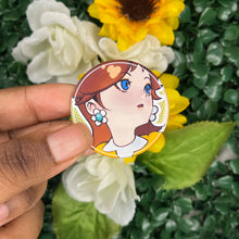  Fire Flower Princess Button